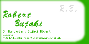 robert bujaki business card