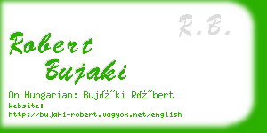 robert bujaki business card